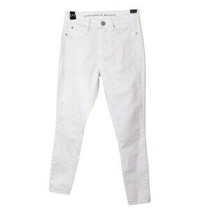 Articles Of Society Womens 24" Jeans White Skinny Fit Stretch Denim Fairy Grunge